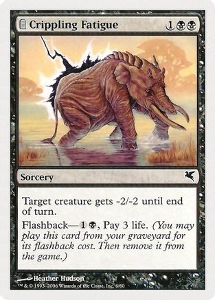 Crippling Fatigue (6) (PSAL-006) - Magic Encyclopedia 2005 (Salvat/Hachette)