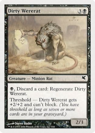 Dirty Wererat (7) (PSAL-007) - Magic Encyclopedia 2005 (Salvat/Hachette)