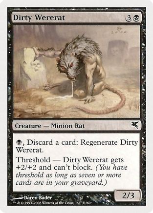 Dirty Wererat (31) (PSAL-031) - Magic Encyclopedia 2005 (Salvat/Hachette)