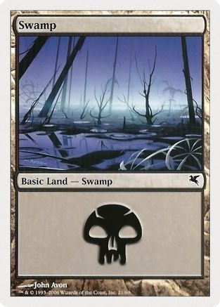 Swamp (21) (PSAL-021) - Magic Encyclopedia 2005 (Salvat/Hachette)