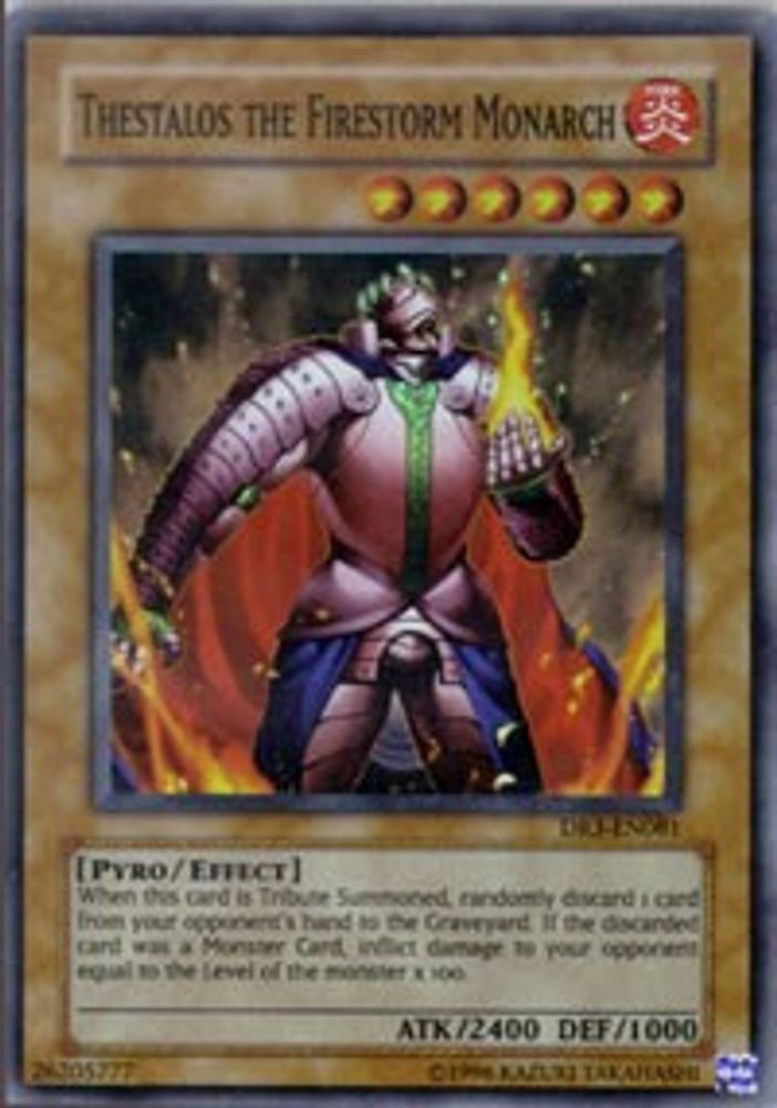 Thestalos the Firestorm Monarch (DR3-EN081) - Super Rare