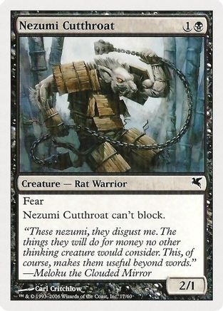 Nezumi Cutthroat (17) (PSAL-017) - Magic Encyclopedia 2005 (Salvat/Hachette)