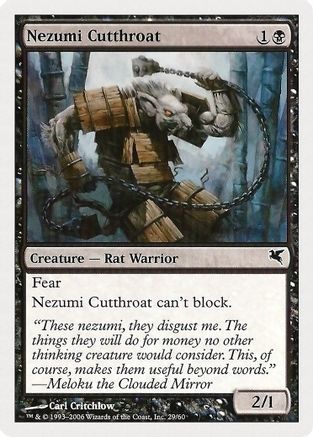 Nezumi Cutthroat (29) (PSAL-029) - Magic Encyclopedia 2005 (Salvat/Hachette)