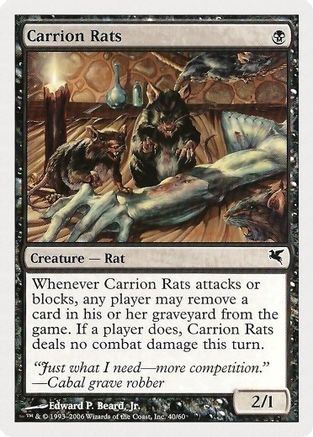 Carrion Rats (40) (PSAL-040) - Magic Encyclopedia 2005 (Salvat/Hachette)