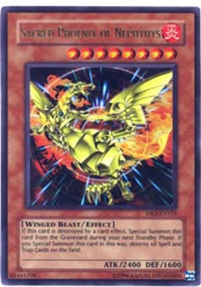 Sacred Phoenix of Nephthys (DR3-EN125) - Ultra Rare