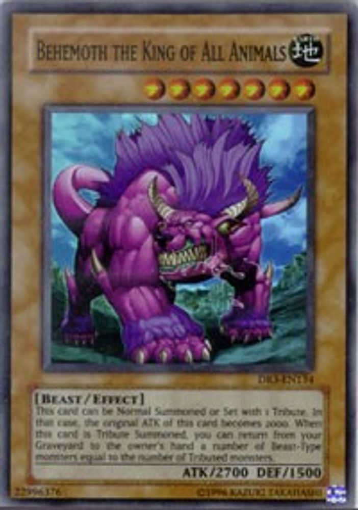 Behemoth the King of All Animals (DR3-EN134) - Super Rare