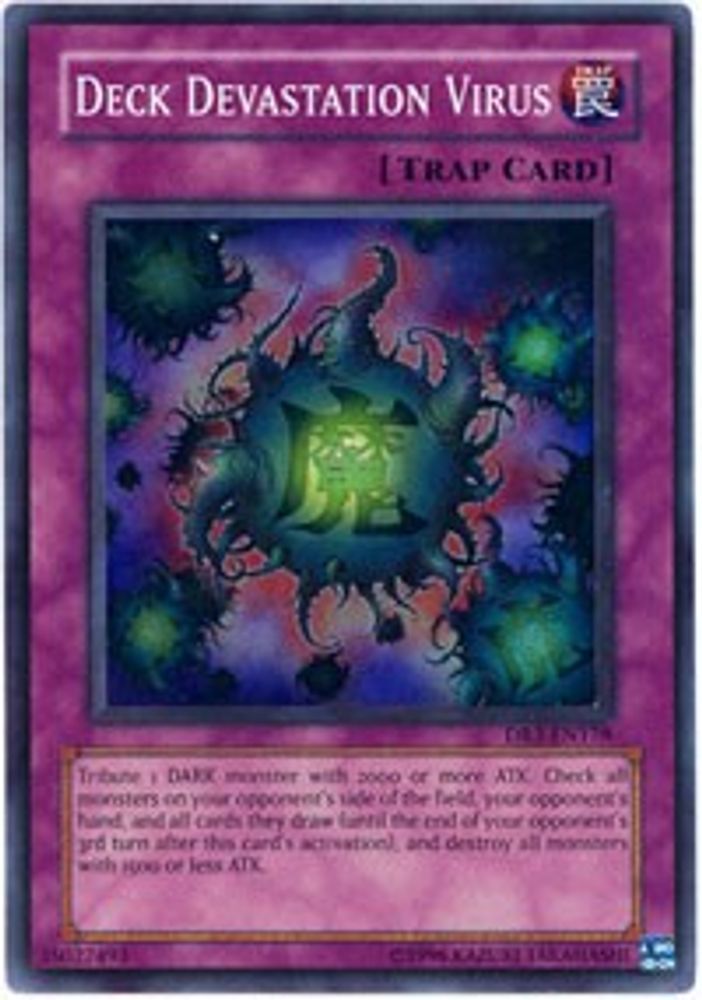Deck Devastation Virus (DR3-EN178) - Super Rare