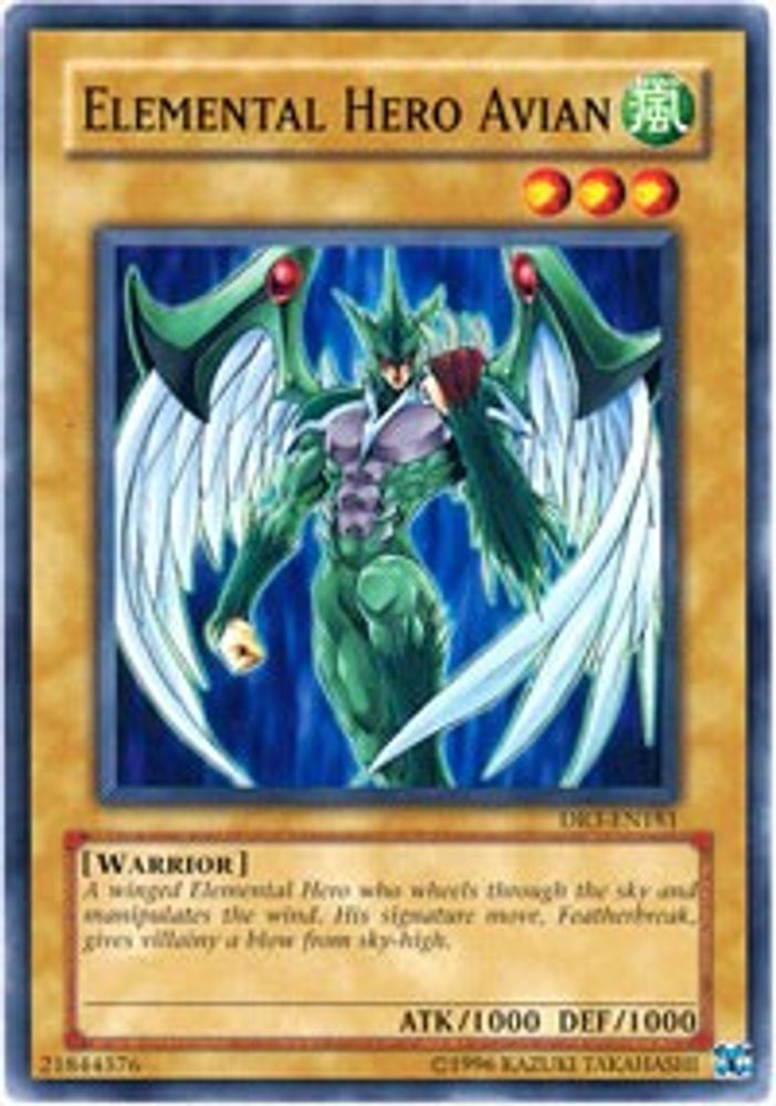 Elemental Hero Avian (DR3-EN181) - Common