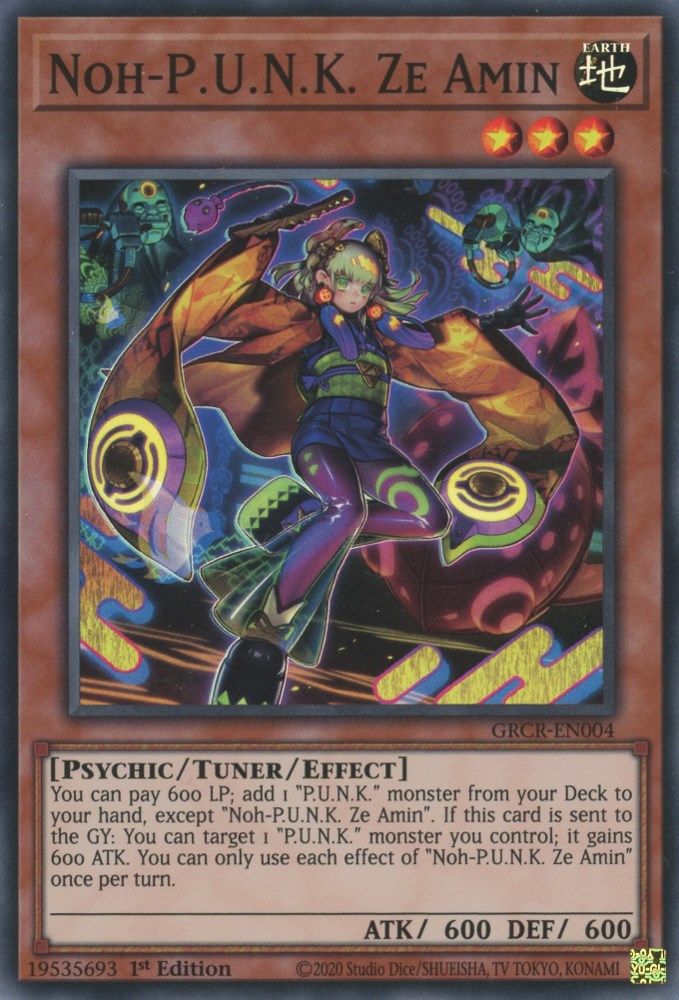 Noh-P.U.N.K. Ze Amin (GRCR-EN004) - Super Rare