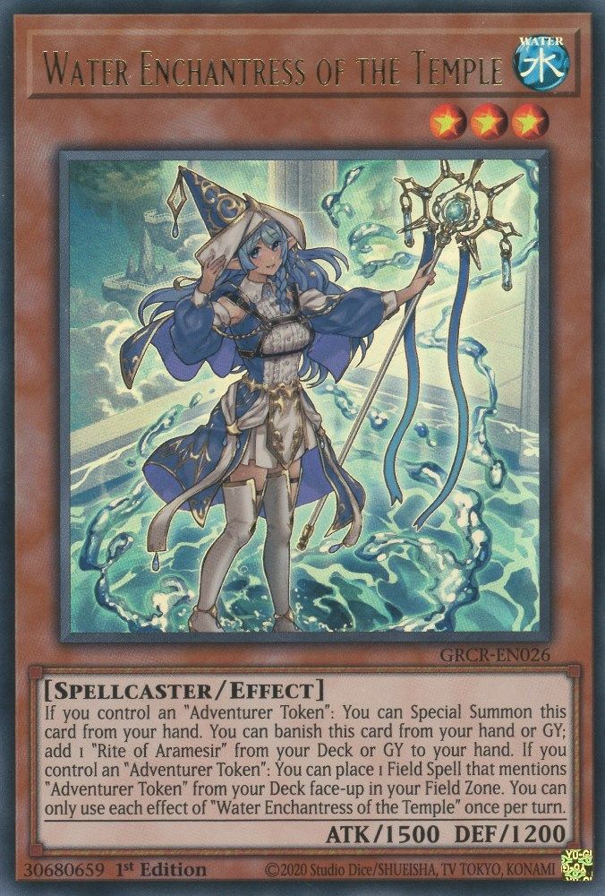 Water Enchantress of the Temple (GRCR-EN026) - Ultra Rare