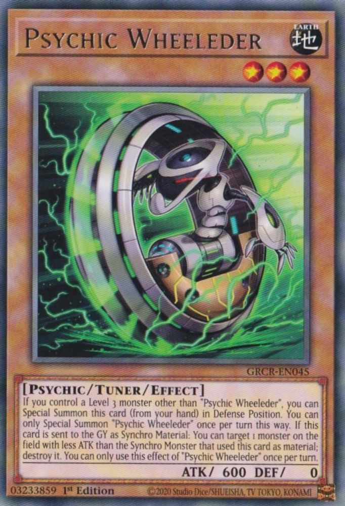 Psychic Wheeleder (GRCR-EN045) - Rare