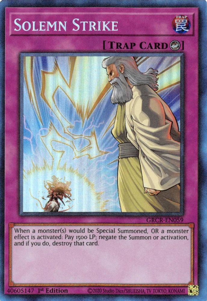Solemn Strike (CR) (GRCR-EN059) - Collector's Rare
