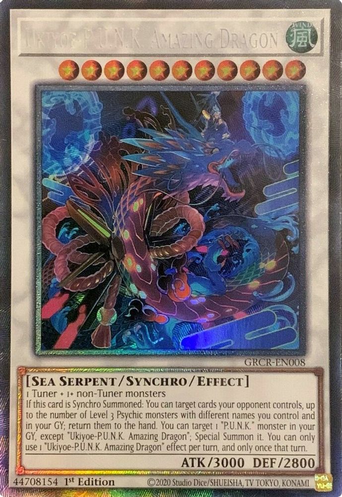 Ukiyoe-PUNK Amazing Dragon [GRCR-EN008] Rare de collection 