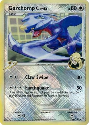 Garchomp C - 60/147 (League Promo)/147  - Reverse Holofoil - Promo