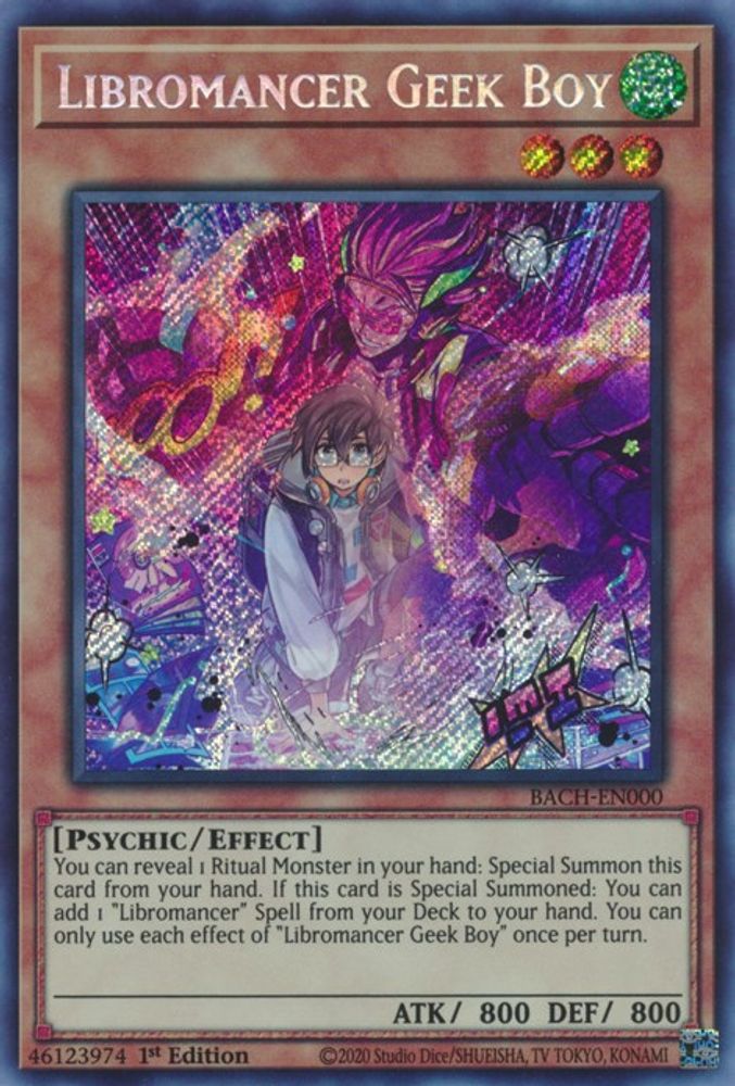 Libromancien Geek Boy [BACH-EN000] Secret Rare 