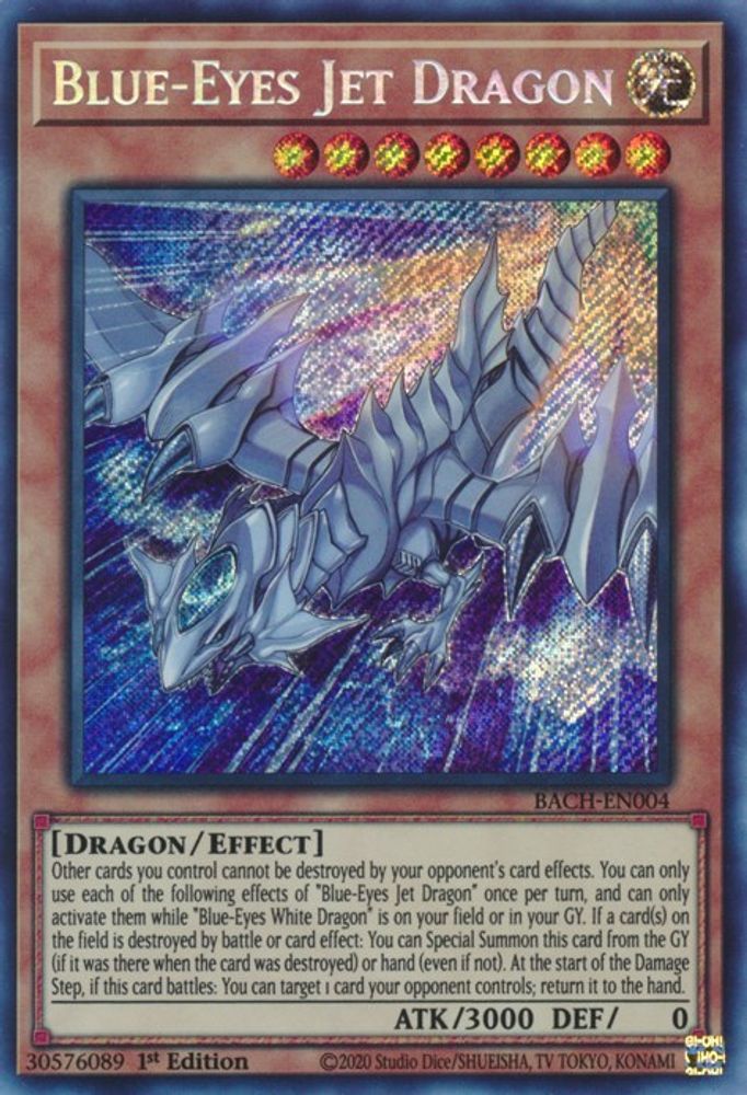 Dragon Jet aux Yeux Bleus [BACH-EN004] Secret Rare 