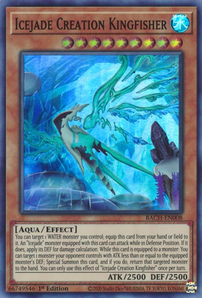 Icejade Creation Kingfisher (BACH-EN008) - Super Rare