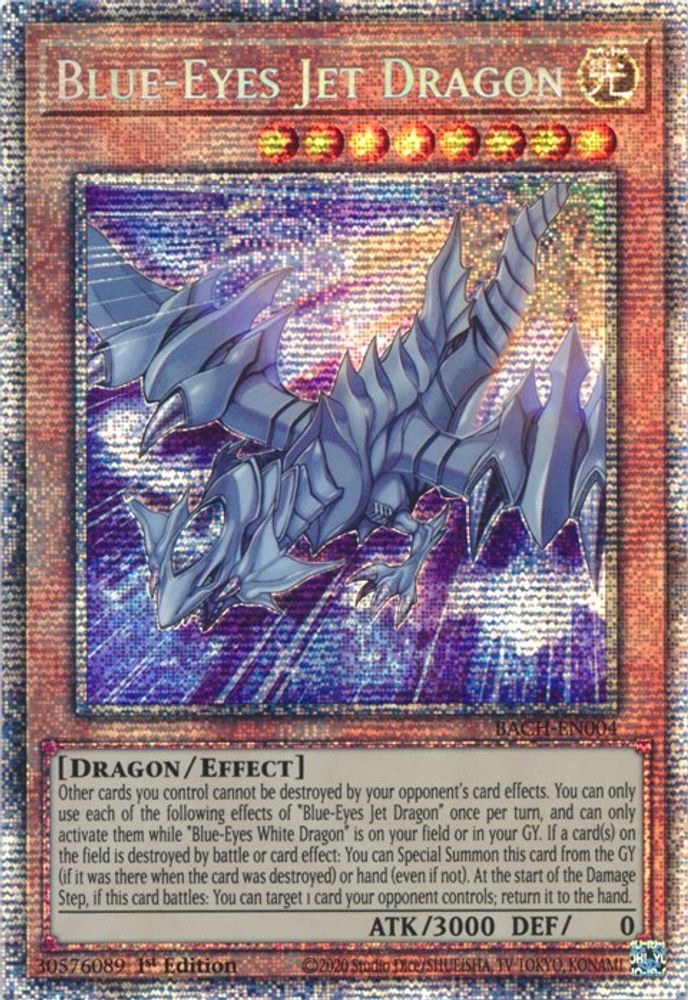 Blue-Eyes Jet Dragon (Starlight Rare) (BACH-EN004) - Starlight Rare