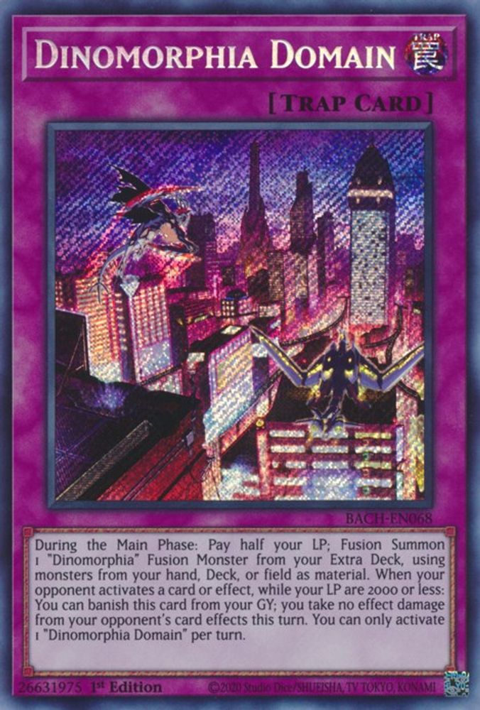 Domaine Dinomorphia [BACH-EN068] Secret Rare 