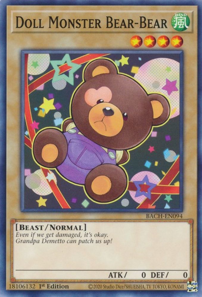 Doll Monster Bear-Bear (BACH-EN094) - Common