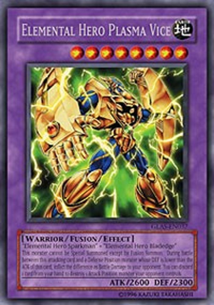 Elemental Hero Plasma Vice (GLAS-EN037) - Secret Rare