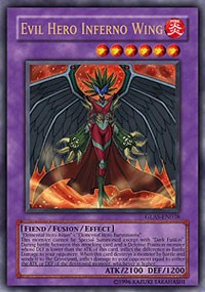 Evil Hero Inferno Wing (GLAS-EN038) - Ultra Rare