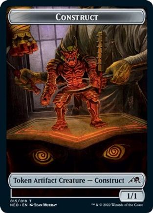 Construct (015) // Blood (017) Double-Sided Token (Challenger 2022) (UMP-15 // 17) - Unique and Miscellaneous Promos