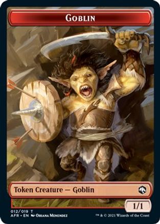 Goblin (012) // Blood (017) Double-Sided Token (Challenger 2022) (UMP-12 // 17) - Unique and Miscellaneous Promos