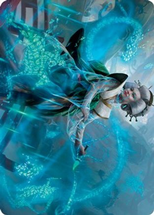 Bearer of Memory Art Card (ASNEO-001) - Art Series: Kamigawa: Neon Dynasty