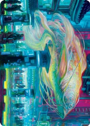 Skyswimmer Koi Art Card (ASNEO-003) - Art Series: Kamigawa: Neon Dynasty