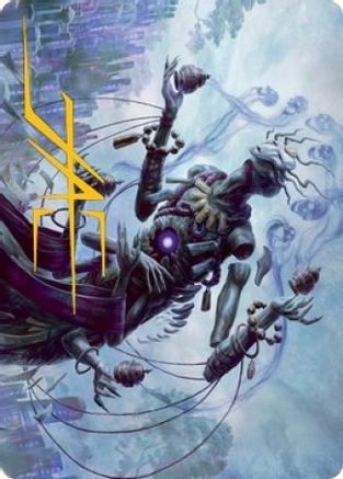 Myojin of Grim Betrayal Art Card (Gold-Stamped Signature) (ASNEO-009) - Art Series: Kamigawa: Neon Dynasty