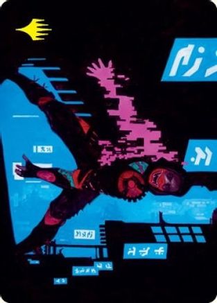 Return to Action Art Card (Gold-Stamped Signature) (ASNEO-012) - Art Series: Kamigawa: Neon Dynasty