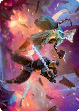 Explosive Entry Art Card (ASNEO-013) - Art Series: Kamigawa: Neon Dynasty