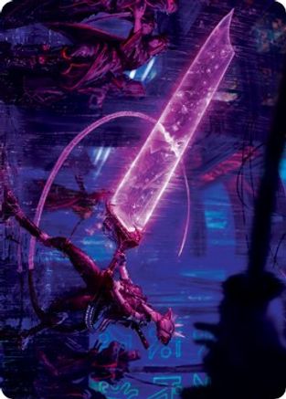 Enormous Energy Blade Art Card (ASNEO-016) - Art Series: Kamigawa: Neon Dynasty