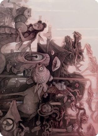 March of Burgeoning Life Art Card (ASNEO-029) - Art Series: Kamigawa: Neon Dynasty