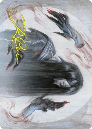Clawing Torment Art Card (Gold-Stamped Signature) (ASNEO-032) - Art Series: Kamigawa: Neon Dynasty