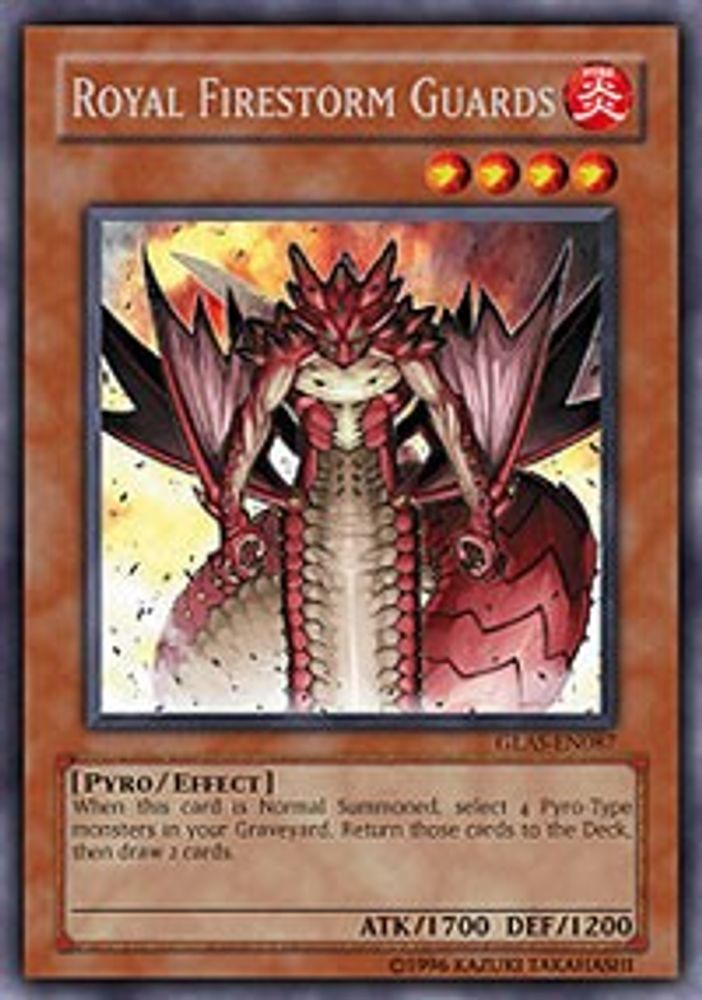 Royal Firestorm Guards (GLAS-EN087) - Secret Rare