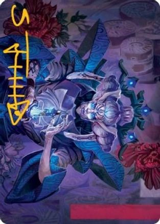 Tameshi, Reality Architect Art Card (36/81) (Gold-Stamped Signature) (ASNEO-036) - Art Series: Kamigawa: Neon Dynasty