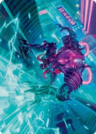 Surgehacker Mech Art Card (ASNEO-045) - Art Series: Kamigawa: Neon Dynasty