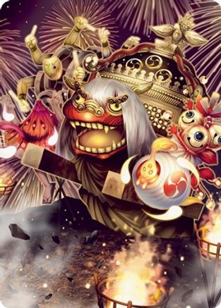 March of Reckless Joy Art Card (ASNEO-062) - Art Series: Kamigawa: Neon Dynasty