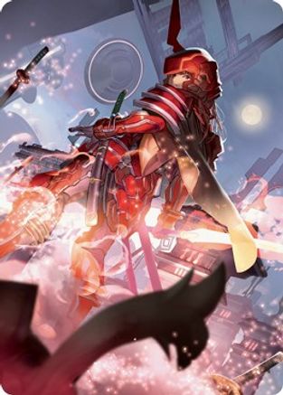 Peerless Samurai Art Card (ASNEO-063) - Art Series: Kamigawa: Neon Dynasty