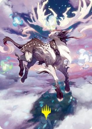 Hinata, Dawn-Crowned Art Card (Gold-Stamped Signature) (ASNEO-068) - Art Series: Kamigawa: Neon Dynasty