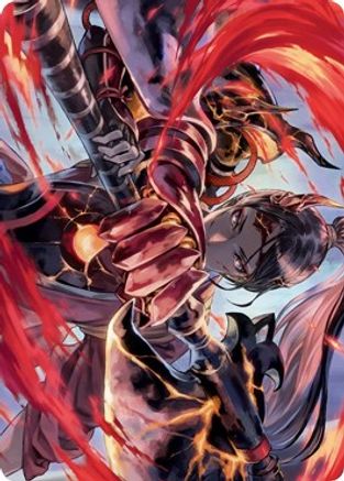 Risona, Asari Commander Art Card (ASNEO-072) - Art Series: Kamigawa: Neon Dynasty