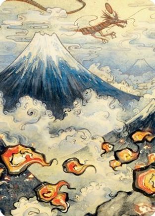Mountain (299) Art Card (ASNEO-078) - Art Series: Kamigawa: Neon Dynasty