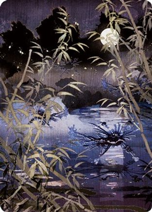 Swamp (297) Art Card (ASNEO-081) - Art Series: Kamigawa: Neon Dynasty