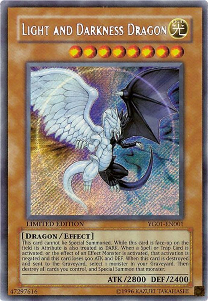 Light and Darkness Dragon (YG01-EN001) - Secret Rare