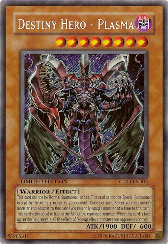 Destiny HERO - Plasma (CT04-EN003) - Secret Rare