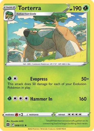 Torterra (008/172) [Épée et bouclier : étoiles brillantes] 