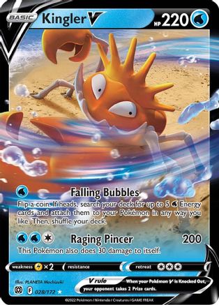 Kingler V 028  - Holofoil - Ultra Rare