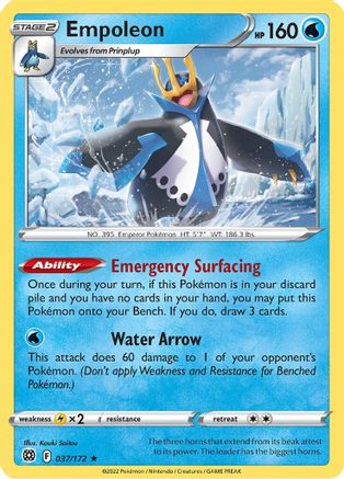 Empoleon 037  - Holofoil - Holo Rare